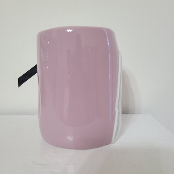 Purple Cute Ghost Rae Dunn Mug HEY BOO Halloween Rae Dunn Ghost with Flowers Mug - Picture 5 of 6